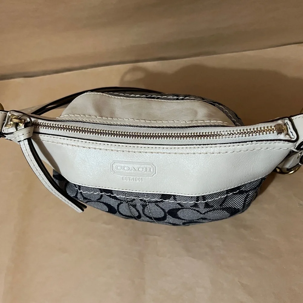 Coach | Signature Sufflette Denim Monogram Bleeker Shoulder Bag Purse G065-10402